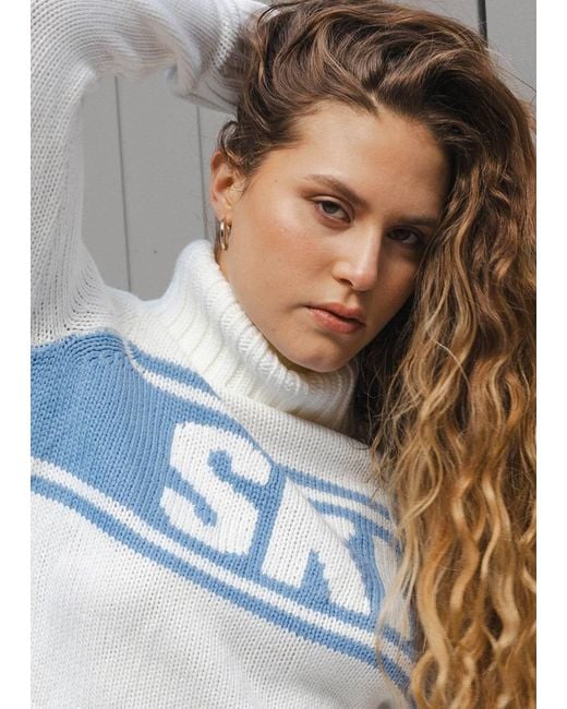 Ellsworth & Ivey Blue Jade Turtleneck Sweater