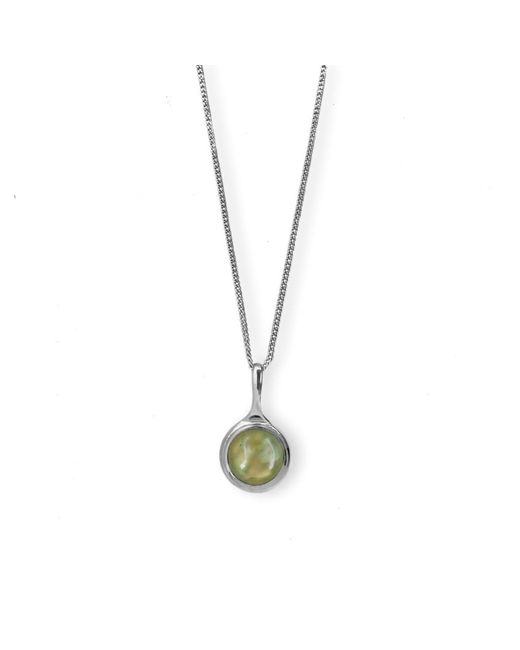 Gem Island Metallic Prehnite Necklace