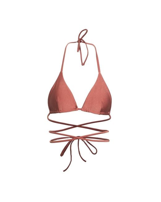 Paola Amador Red Bikini Basico Golden