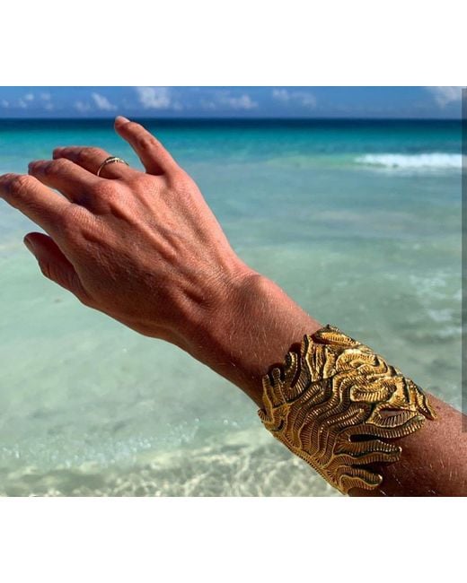Sophie Simone Designs Gray Cuff Coral