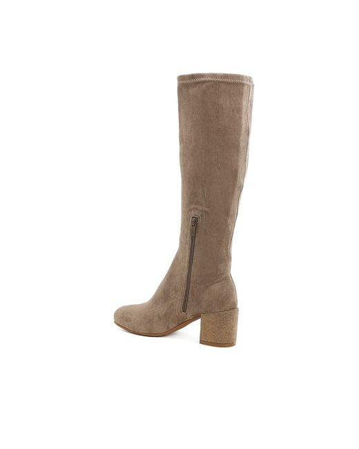 Rag & Co Brown Neutrals Sinaloa Microfiber Knee High Boots