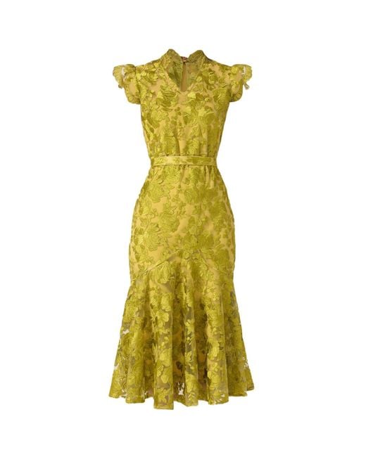 SACHA DRAKE Yellow Delphine Dress