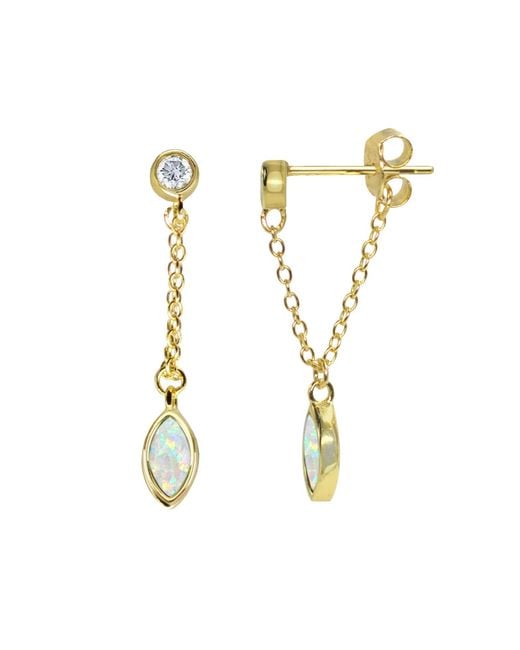 KAMARIA Metallic Full Swing Opal Earrings