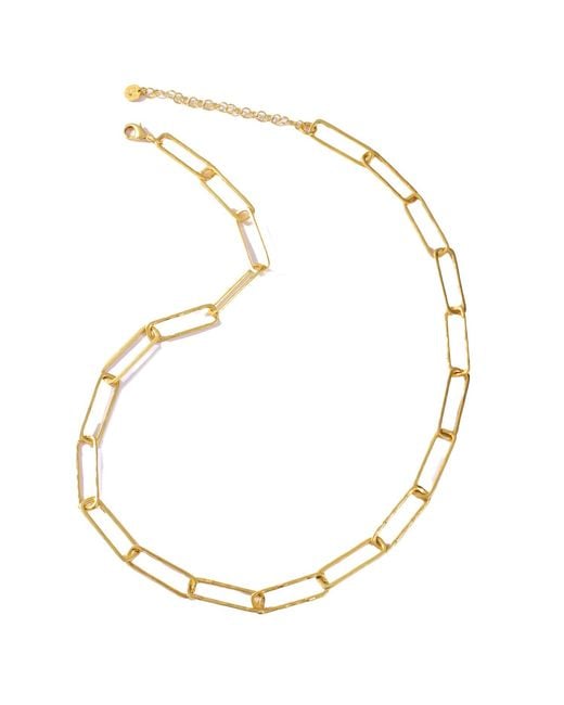 Rare Matters Jewelry Metallic Streamline Chain Necklace