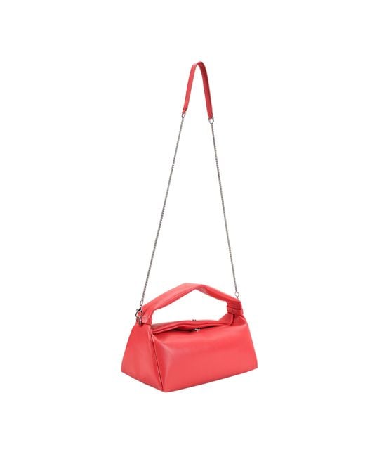 Paul Costelloe Red Molly Leather Crossbody Bag