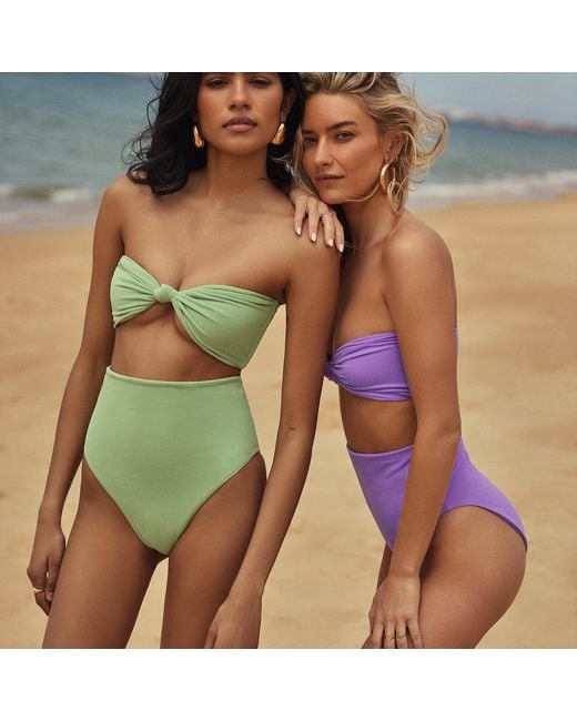 Blake Swimwear Orange High Waist Bikini Bottom
