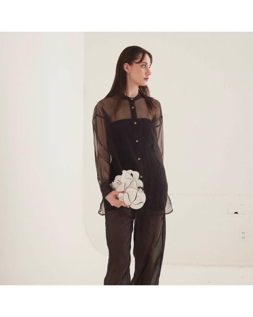 ELEMOOD_Japan White Blossom Shoulder Bag Cloud