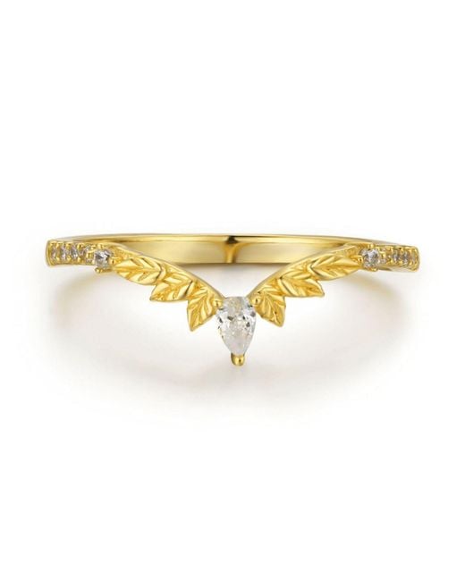 Azura Jewelry New York Yellow Woodland Stacking Band Solid