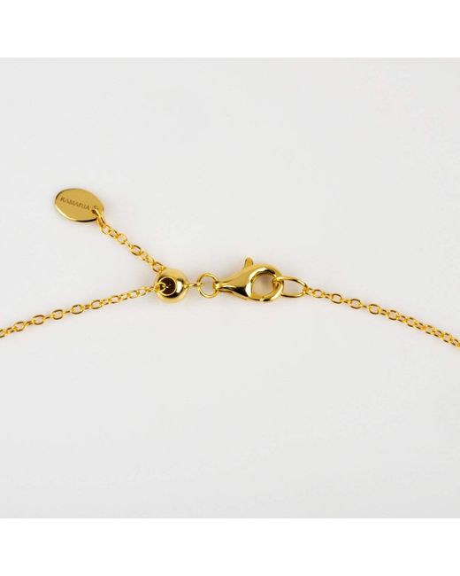 KAMARIA Blue Reflection Opal Bar Necklace