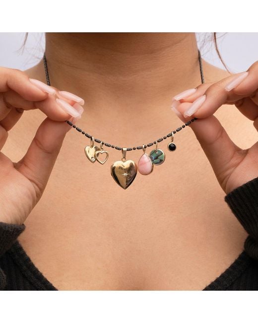 Maya Brenner Metallic Small Abalone Cabochon Charm