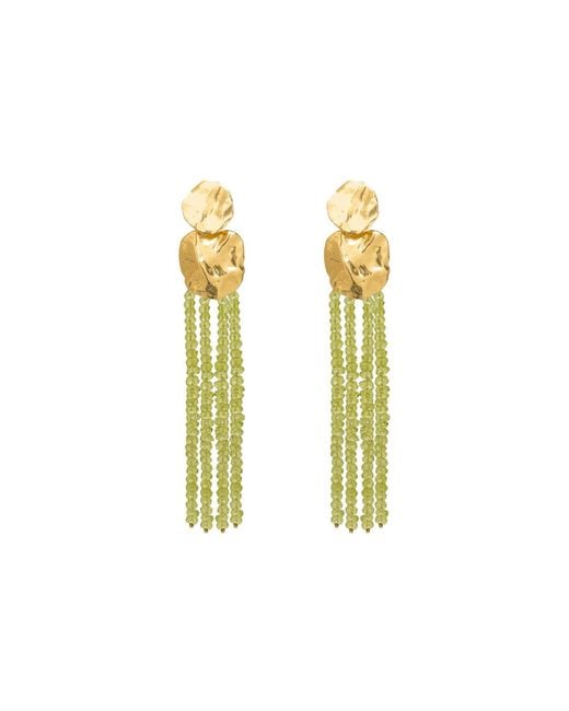 Lavani Jewels Metallic Liliana Green Earrings