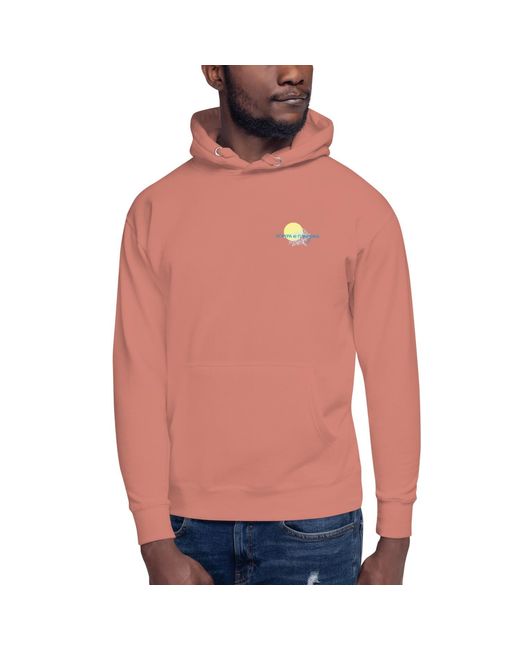 Anchor and Crew Pink Cocktail Santorini Landmark Cotton Blend Hoodie