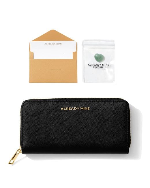 Already Mine Ny Black Manifesting Wallet Onyx Attract Power & Protected Wealth