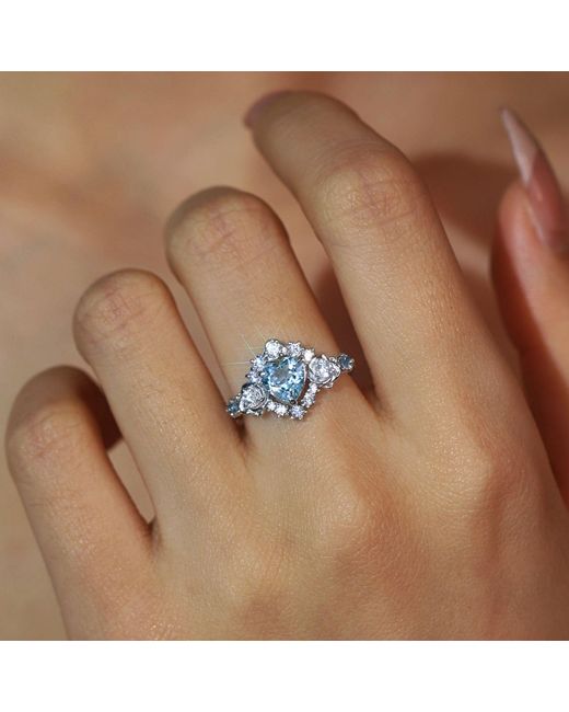 Azura Jewelry New York Metallic Oceana Topaz Ring Vermeil