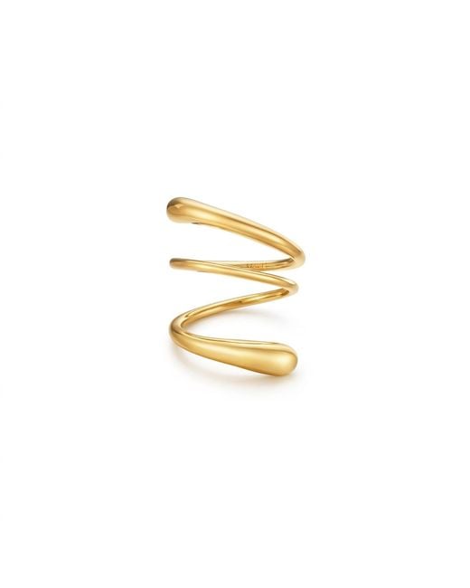 Meulien Metallic Rounded Coil Ring