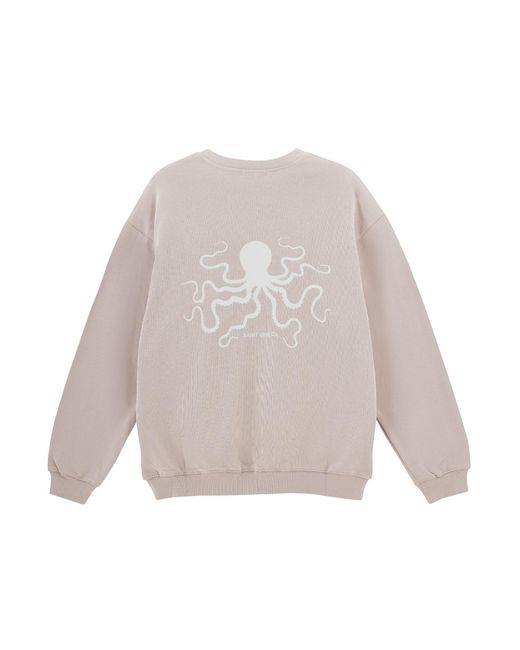 Saint One Co. Gray Prima Octo Sweatshirt Light Taupe for men