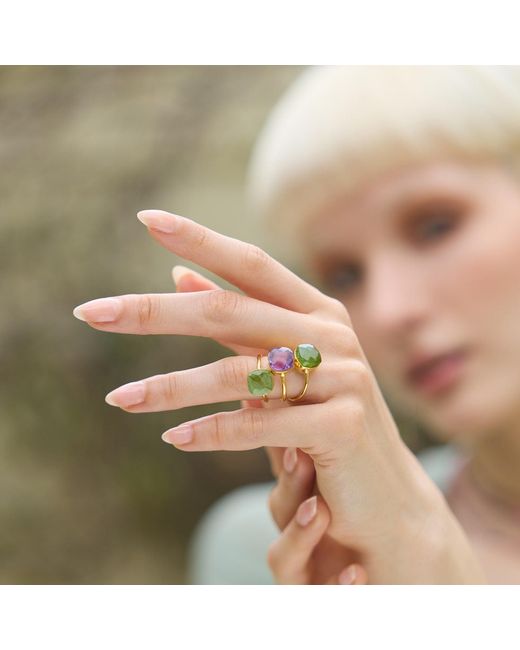 Amadeus Yellow Sophia Peridot Gemstone Ring