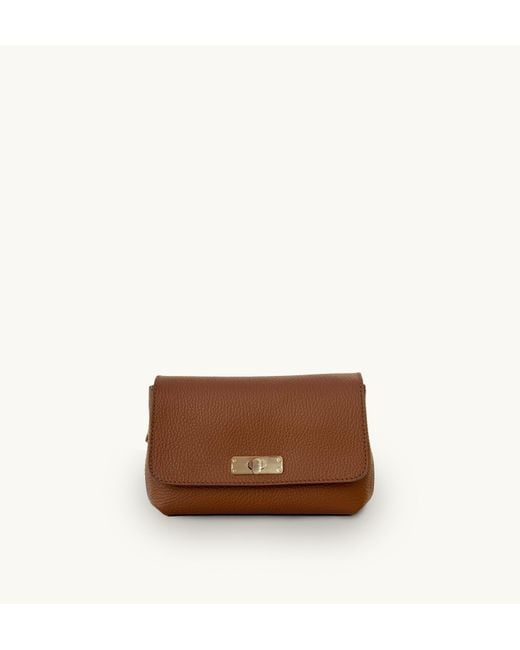 Apatchy London Brown The Maisie Mini Tan Leather Bag