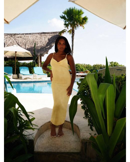Shooni Yellow Ayla Dress