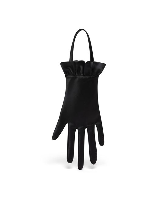 Lulu Guinness Black Satin Hand Bag