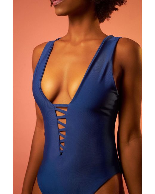 Paola Amador Red Tulum Roses Swimsuit
