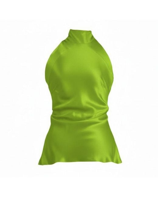 The Ethos Studio Green Alica Top, Silky