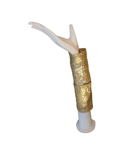 Romer Millinery Natural Morphy Moldable Wrist Cuff Sequin Set Of Two