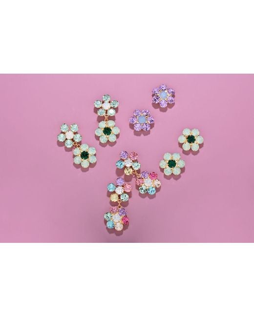 The Pink Reef Blue Penelope Handcrafted Gem Floral
