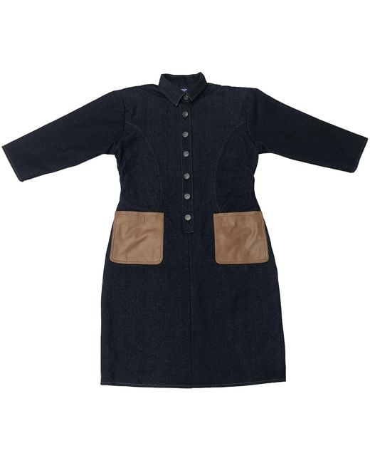 Zasta Studio Blue Denim Wearable Article O Denim Long Coat
