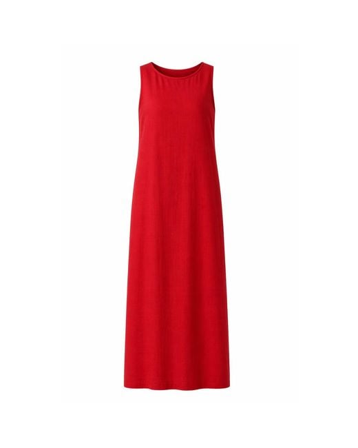 Nikka Place Red Summer Linen Cocktail Dress