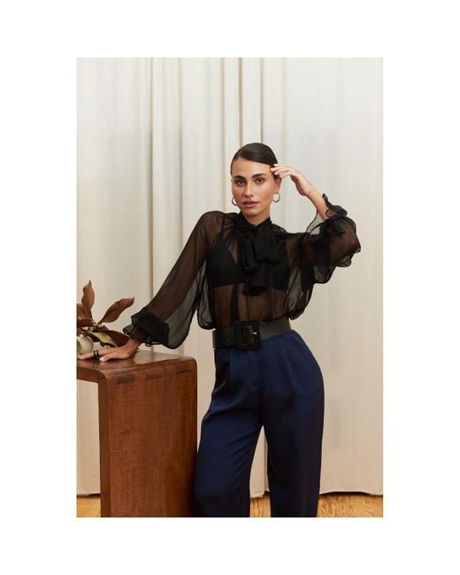 Eternoir Black Noir Veil Blouse