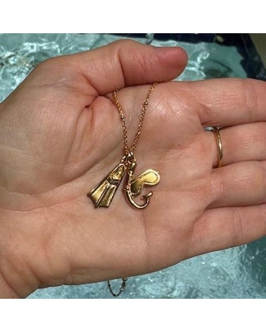 Lexi Jewelry Metallic Snorkeling Charm Necklace