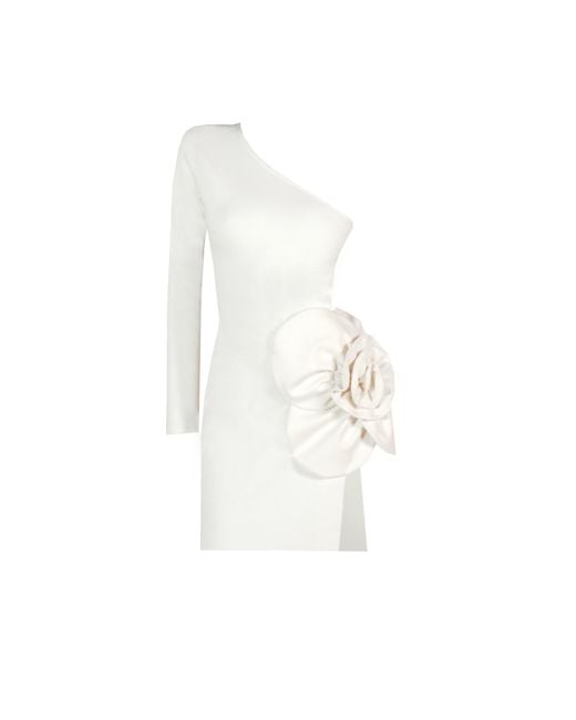 Delfi Collective White Neutrals Fleur Short Dress