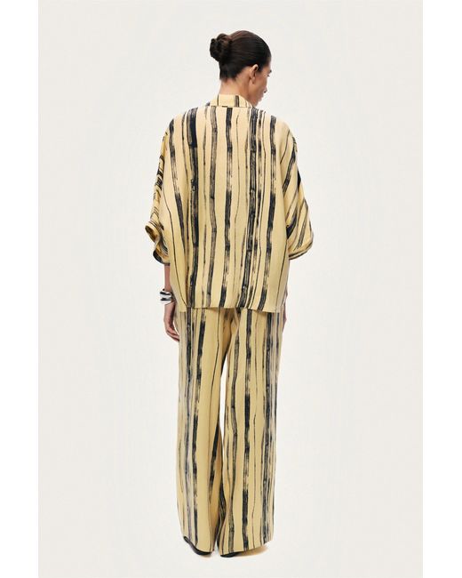 Nocturne Metallic Printed Short Sleeve Shirt