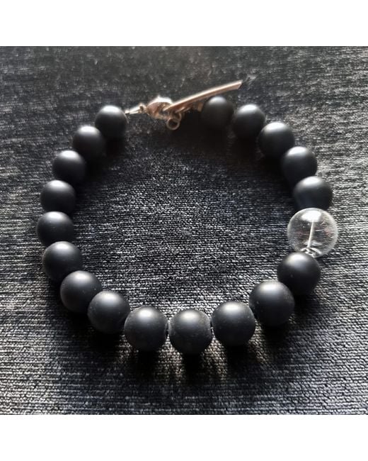 Laura Daili Blue Neutrals Timeless Glass Pearl Bracelet