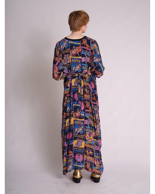 Any Old Iron Blue Rodeo Kaftan Dress