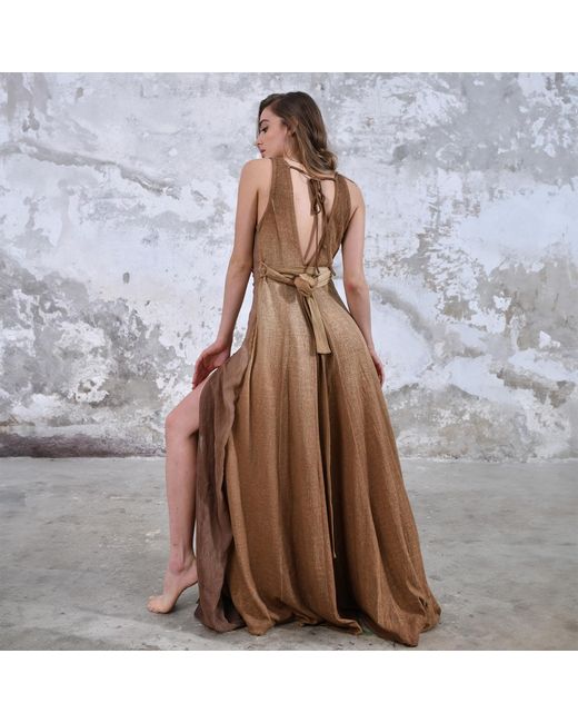Zhenabia Natural Neutrals Zhe Dress Desert Sand