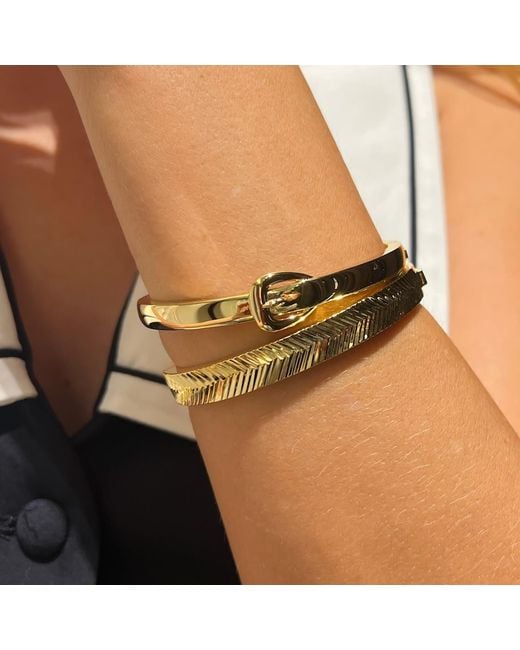 Native Gem Metallic Sunray Bangle Bracelet