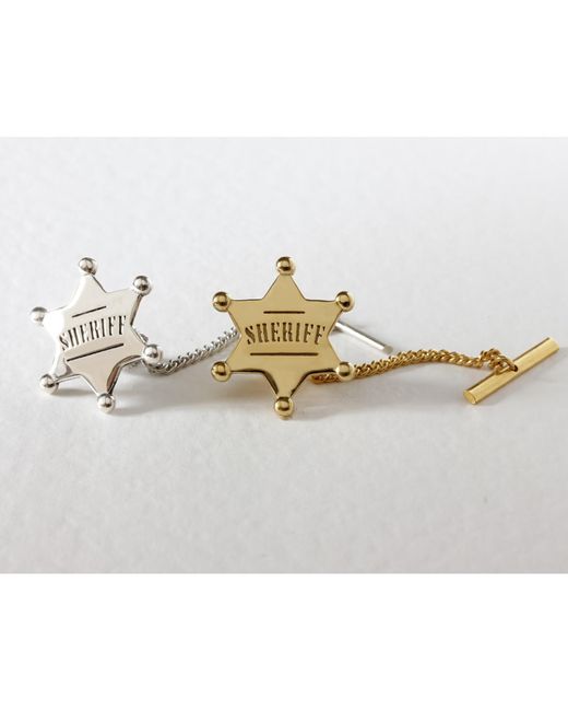 Lee Renee Metallic Sheriff Badge Lapel Pin – for men
