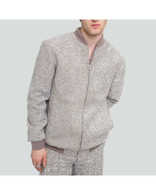 Maui X Lolita Gray Star Jacket for men