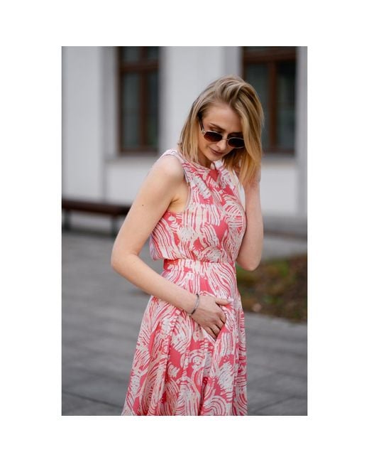 Oh!Zuza Pink Neutrals Wide-Strap Top & Midi Skirt Set