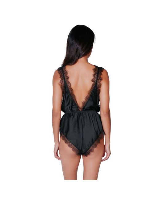 Perilla Lingerie Black Mina Jumpsuit