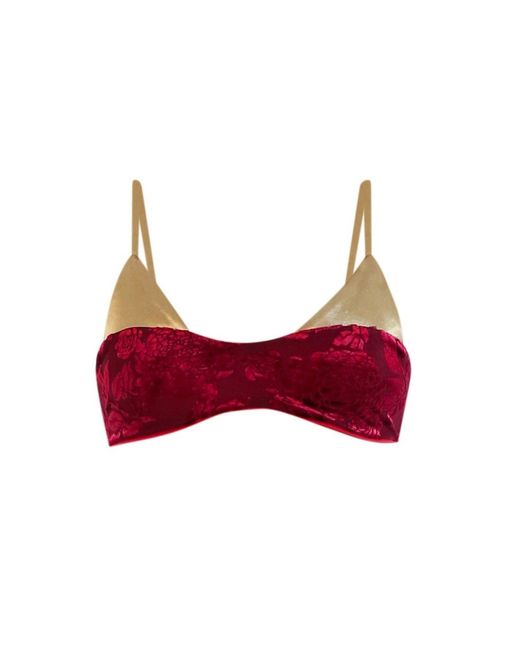 Belletage Swimwear Red Neutrals The Florence Bikini Top