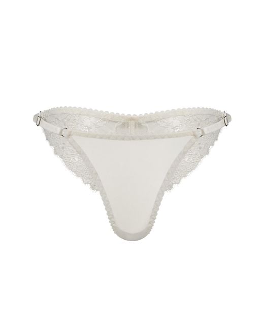 Daily Underwear White Adjustable Brazilian Panties Ombre