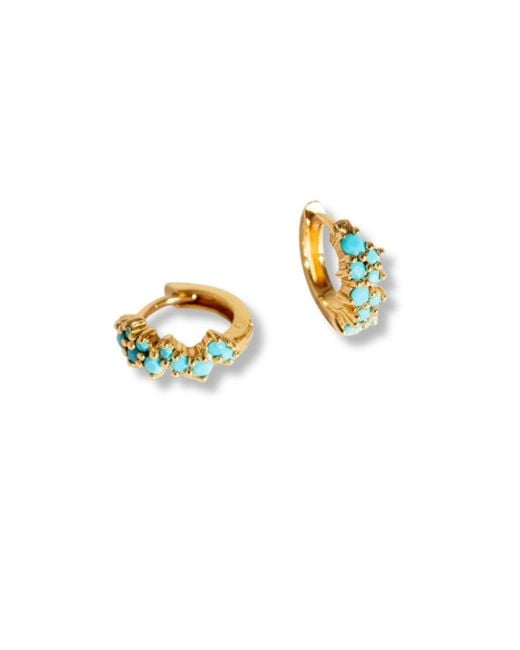 Claire Hill Designs Metallic Galaxy Huggie Earrings