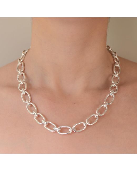 GEM BAZAAR Blue Double Link Chain Bracelet