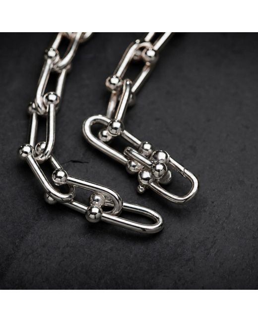 Belinda Jewelz Metallic Beaded Paperclip Bracelet for men