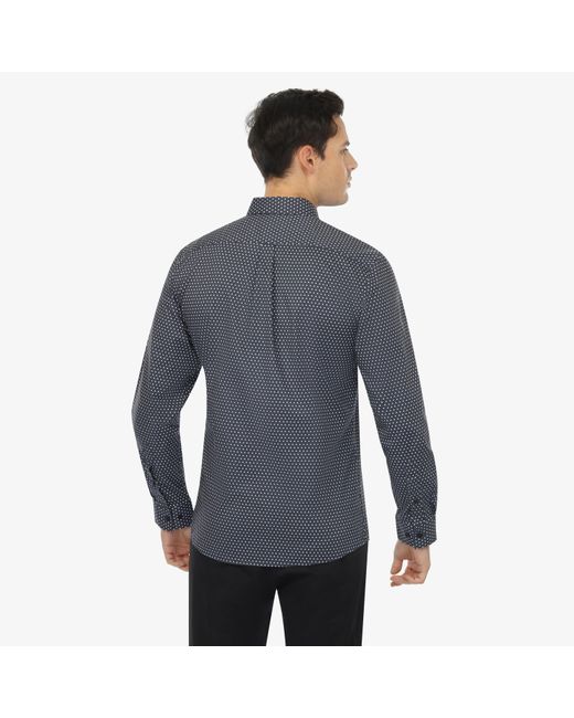 Vustra Blue Starry Trails Button-Down Shirt for men