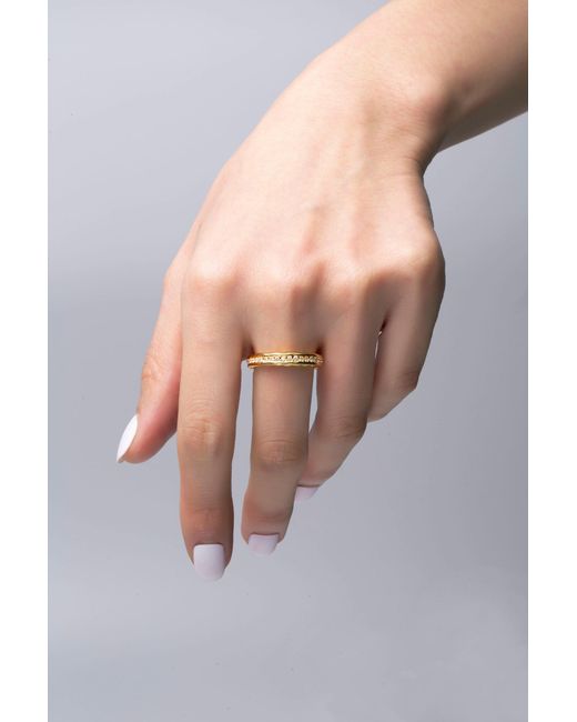 Classicharms Metallic Sophie Molten Eternity Stackable Ring