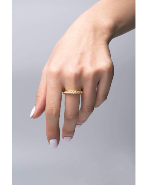 Classicharms Metallic Sophie Molten Eternity Stackable Ring